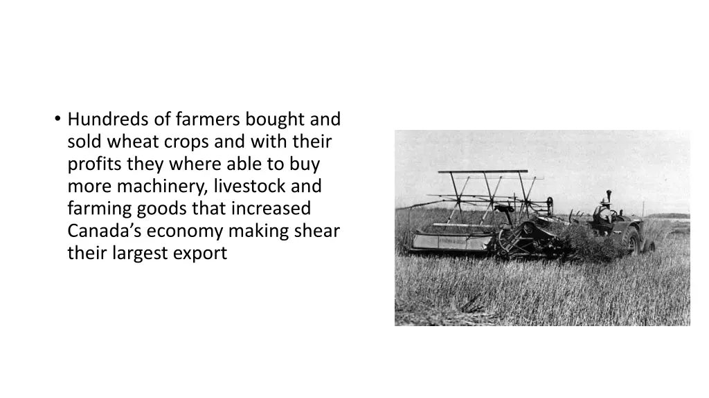 hundreds of farmers bought and sold wheat crops