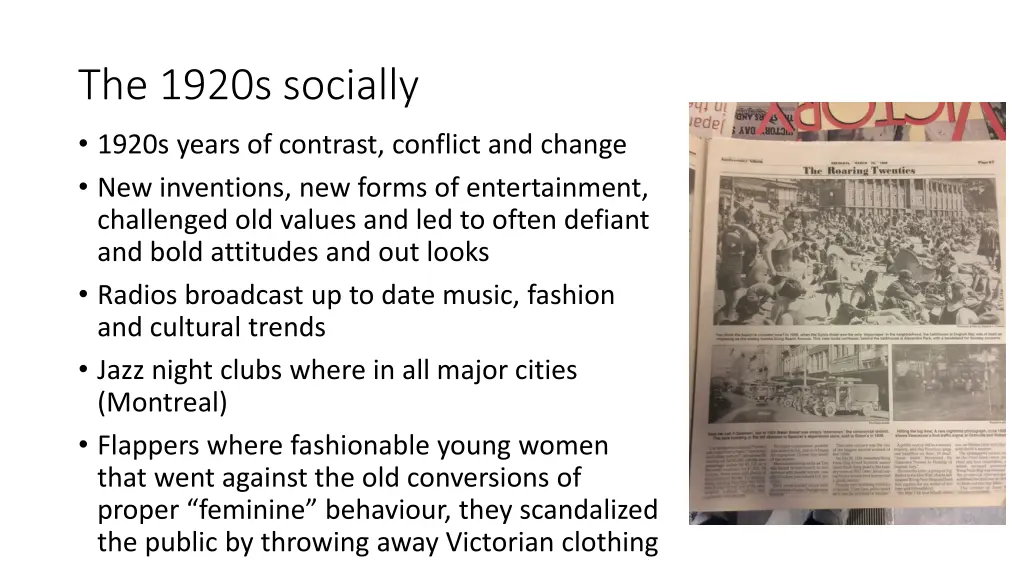 the 1920s socially