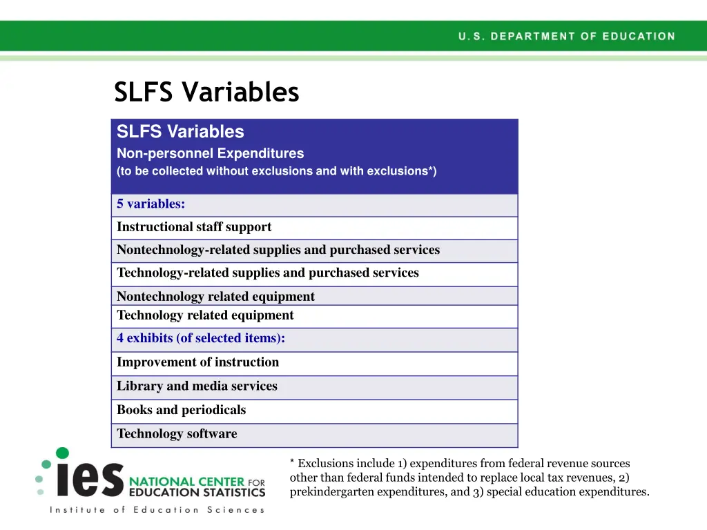 slfs variables 1