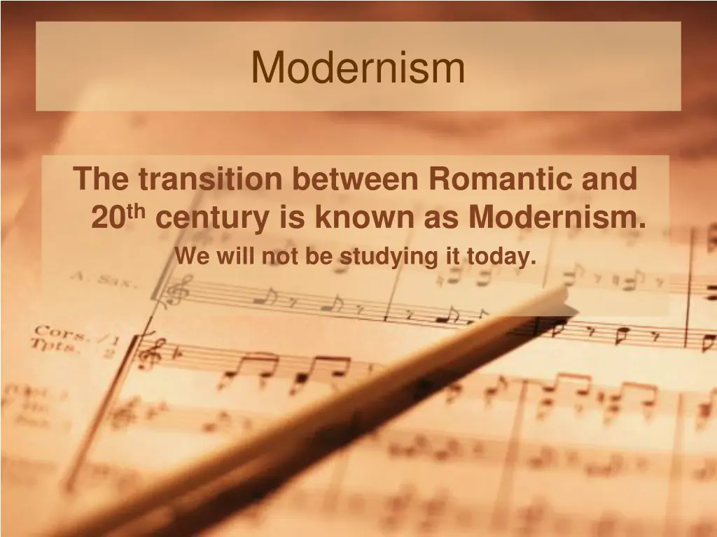 modernism