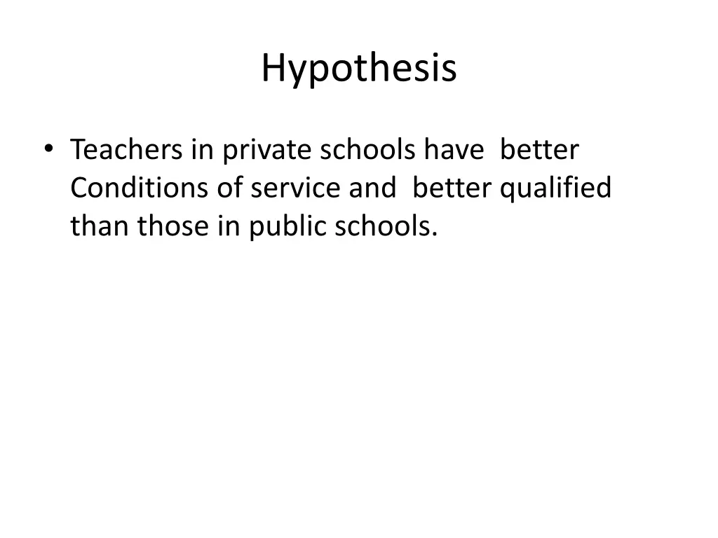 hypothesis