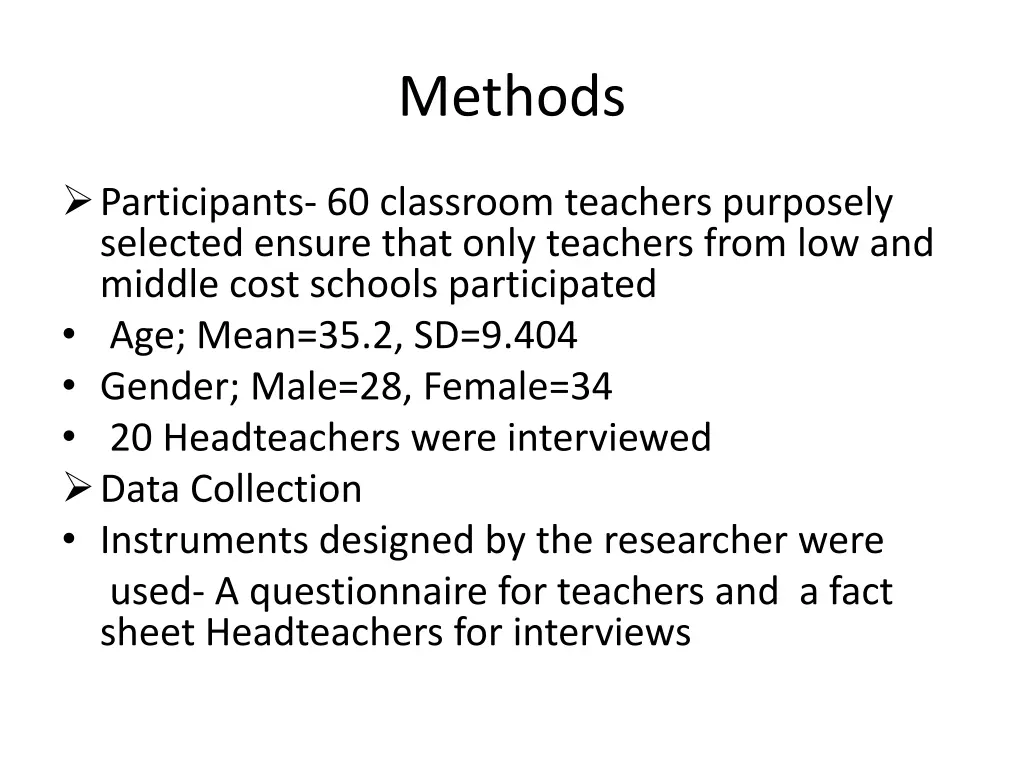 methods