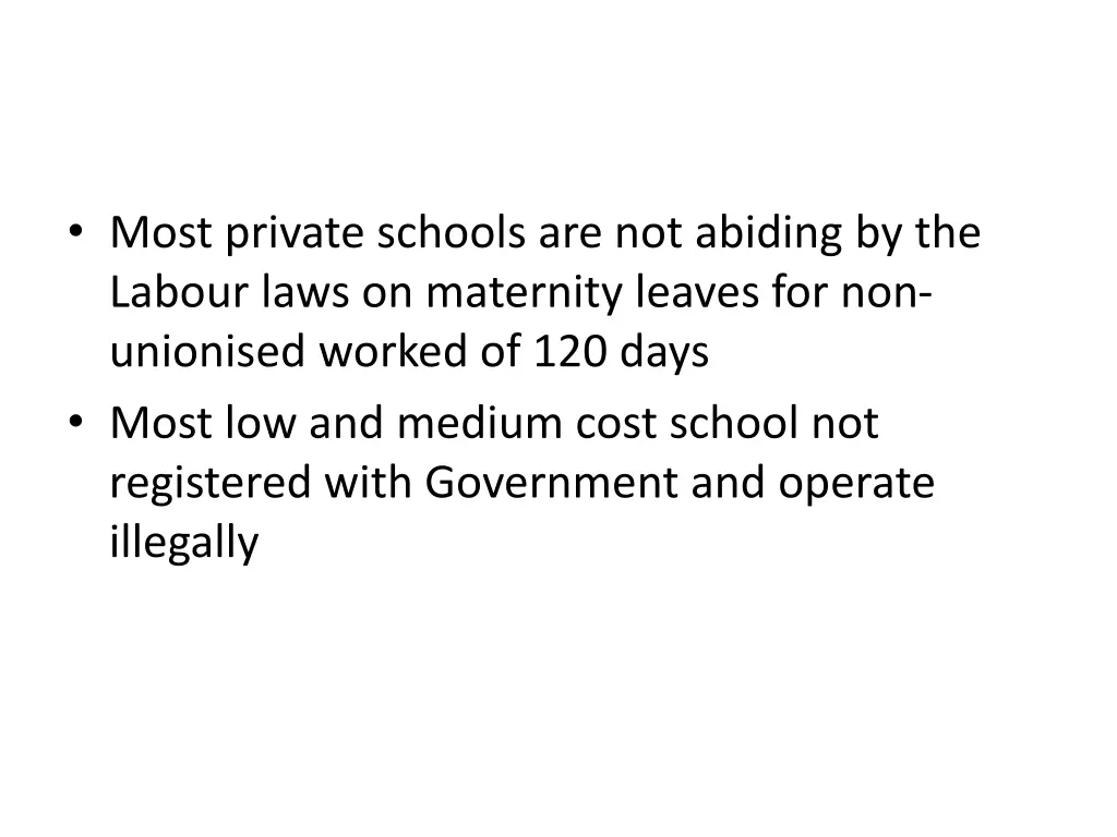 most private schools are not abiding