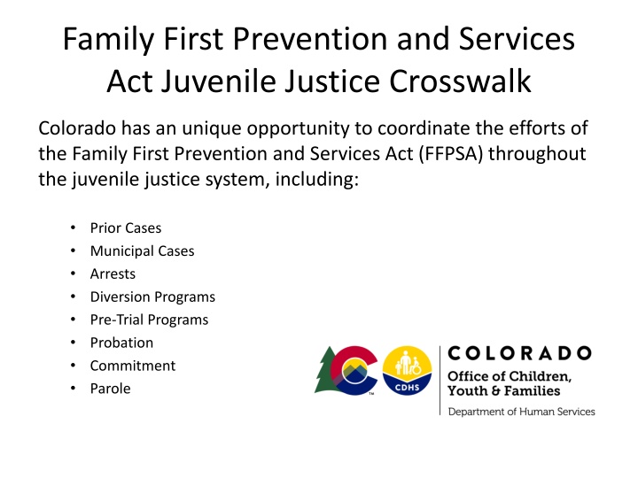 family first prevention and services act juvenile