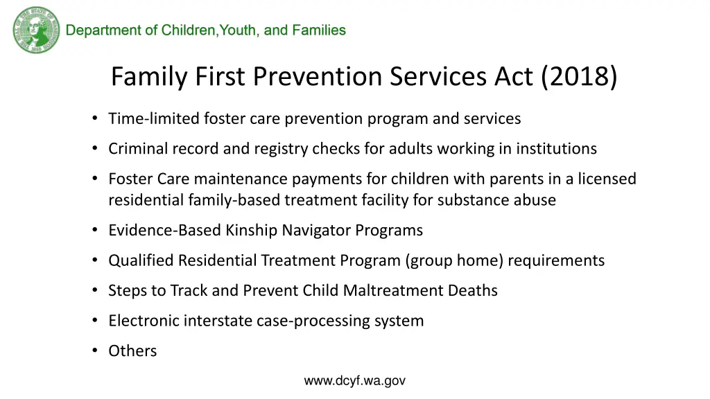 family first prevention services act 2018