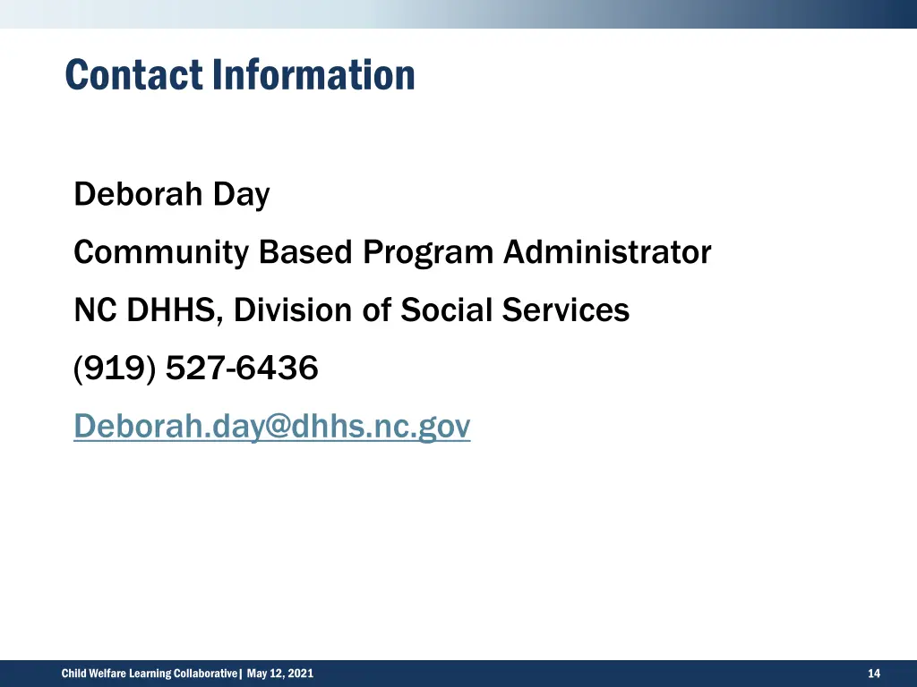 contact information