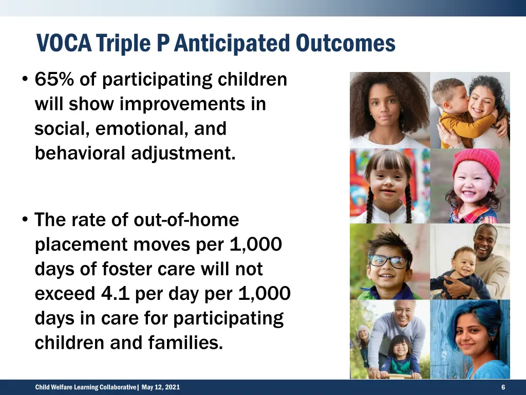 voca triple p anticipated outcomes
