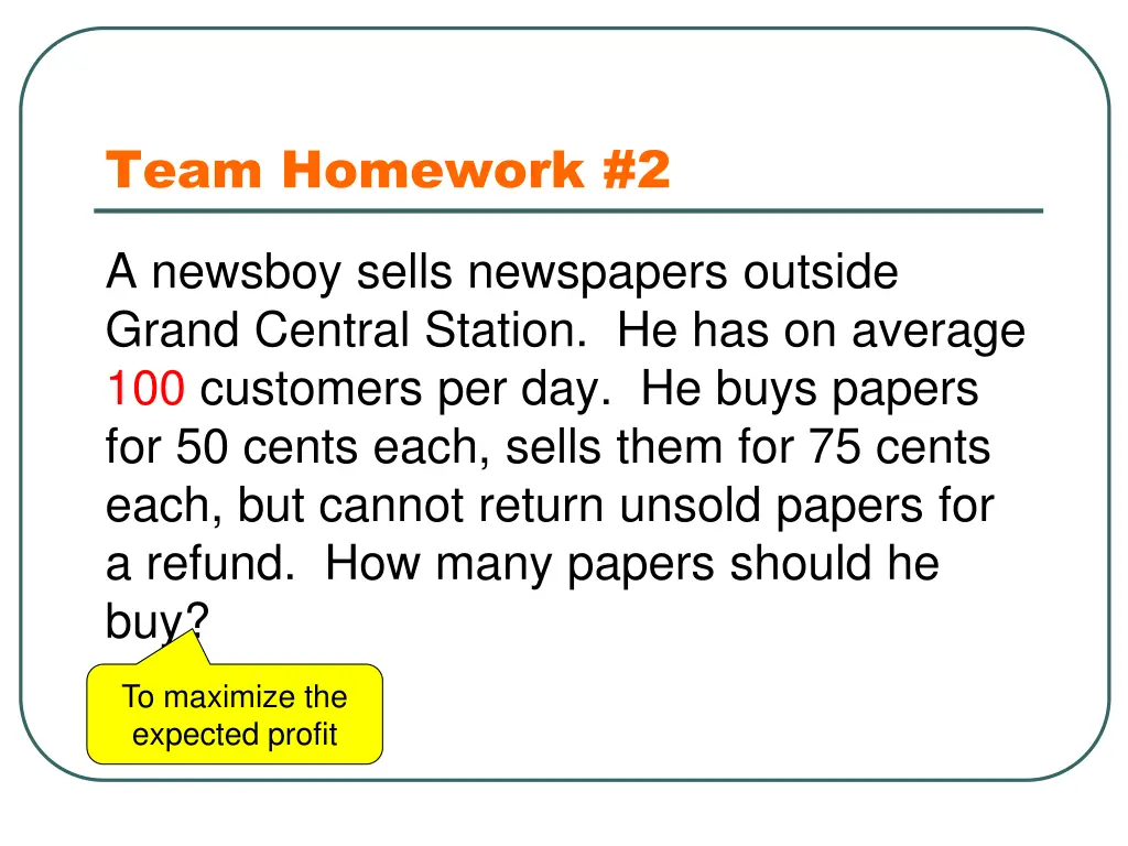 team homework 2