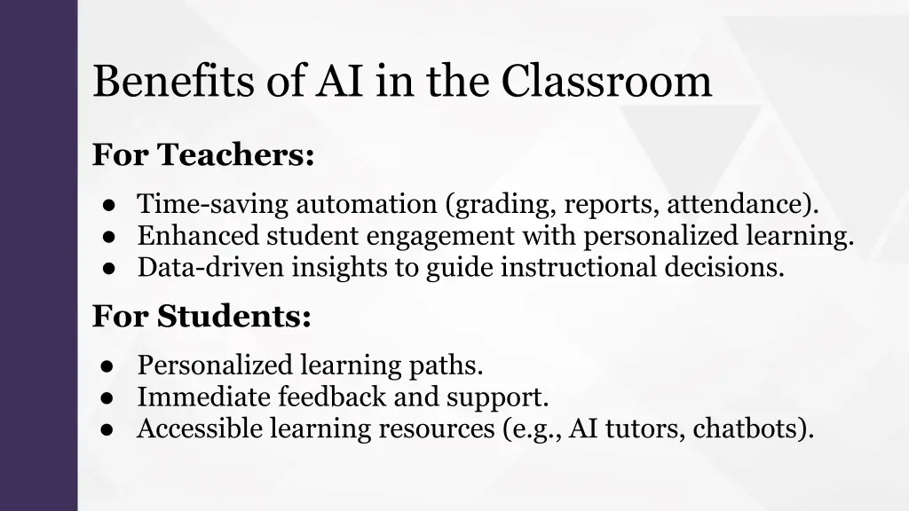 benefits of ai in the classroom