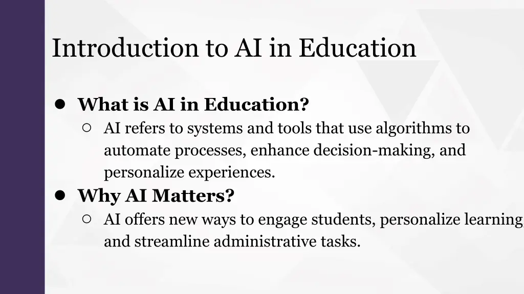 introduction to ai in education
