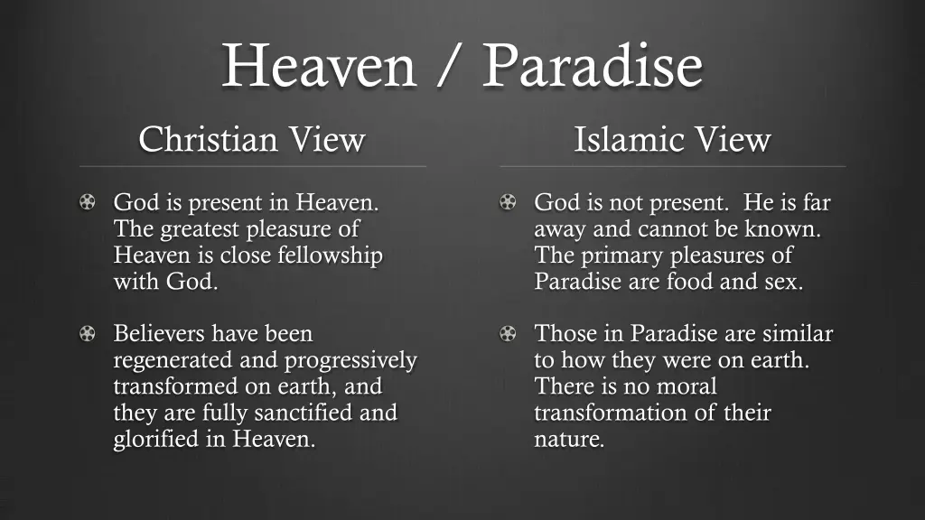 heaven paradise christian view