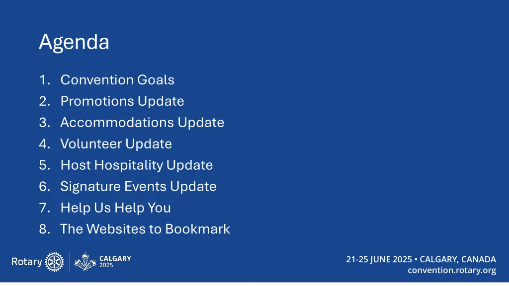 agenda