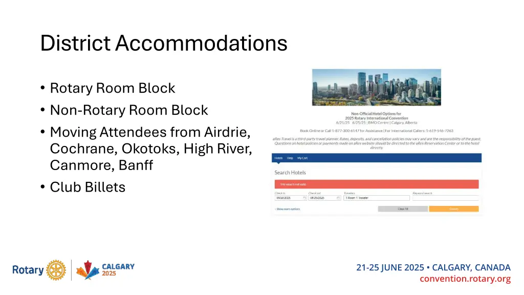 district accommodations