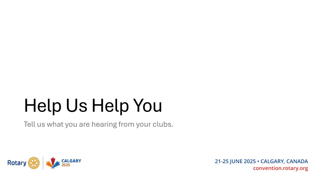 help us help you tell us what you are hearing