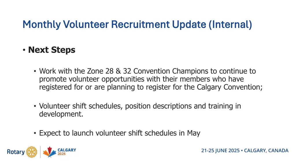 monthly volunteer recruitment update internal 1