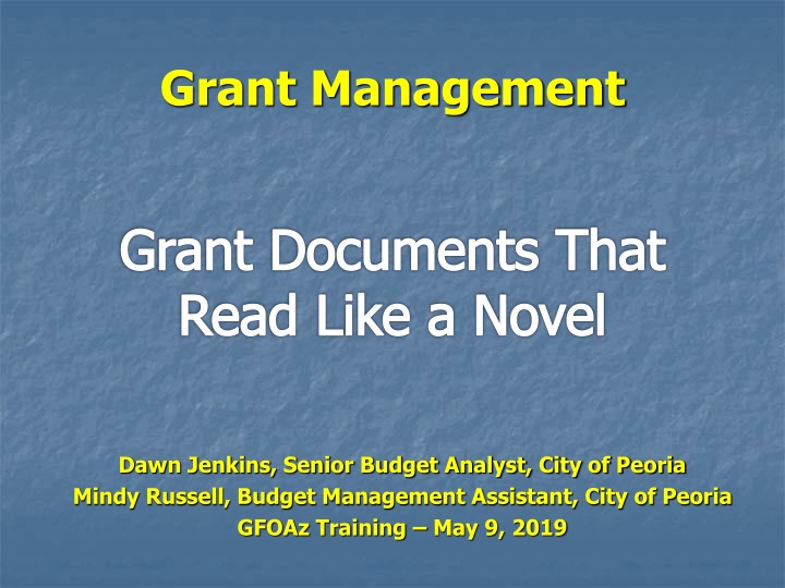 grant management
