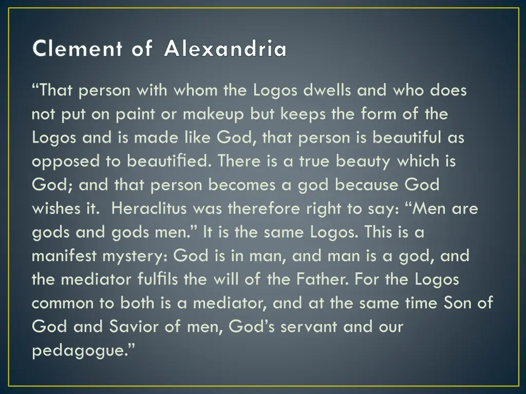 clement of alexandria 1