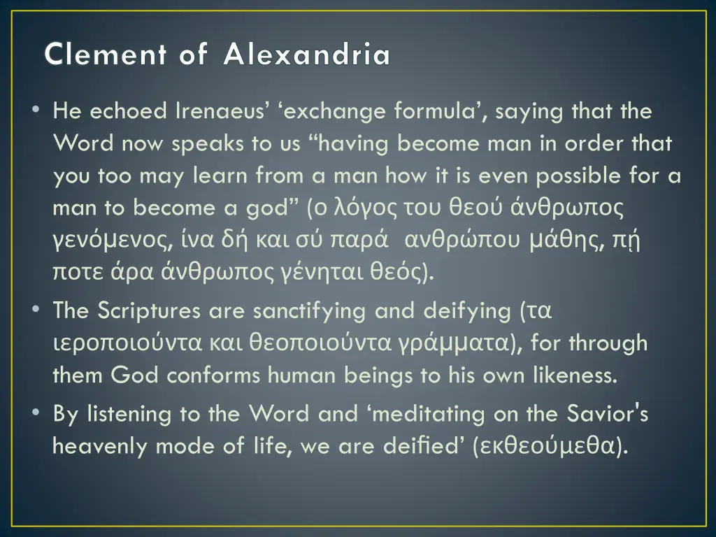 clement of alexandria