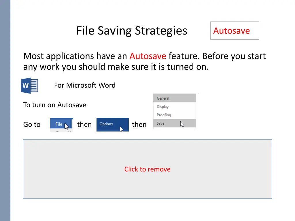 file saving strategies 3
