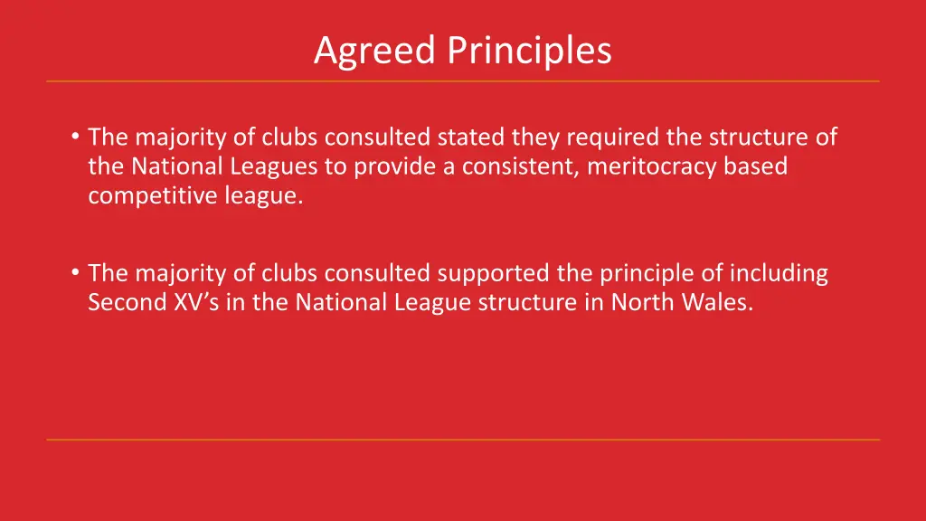 agreed principles