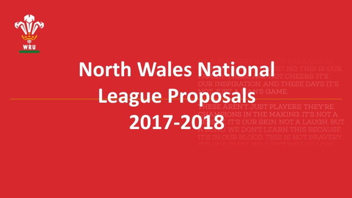 north wales national league proposals 2017 2018