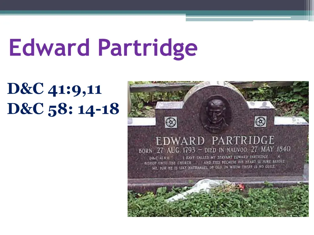 edward partridge