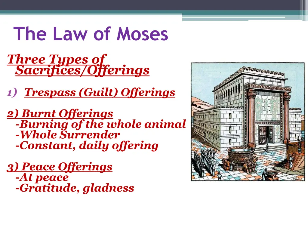 the law of moses
