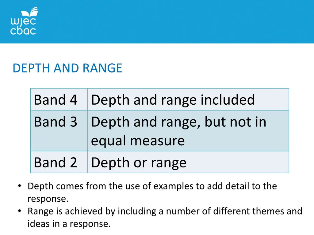 depth and range