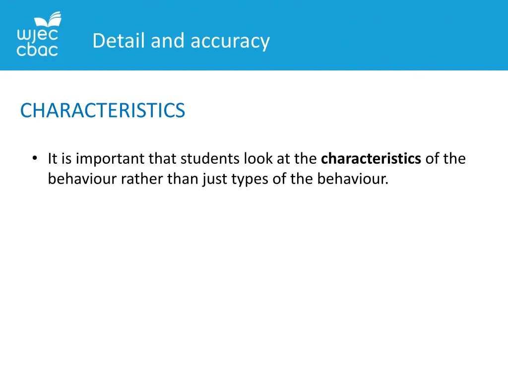 detail and accuracy 1