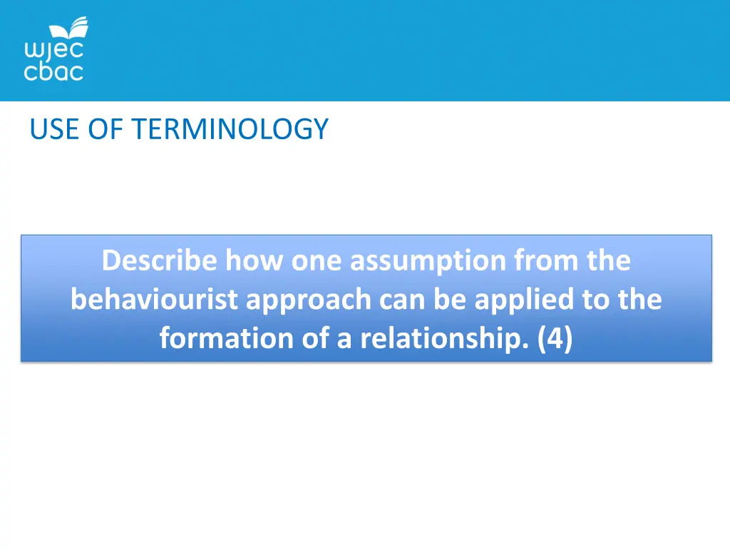 use of terminology 1