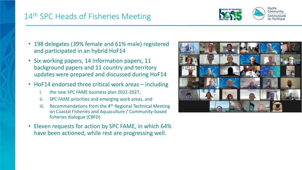 14 th spc heads of fisheries meeting