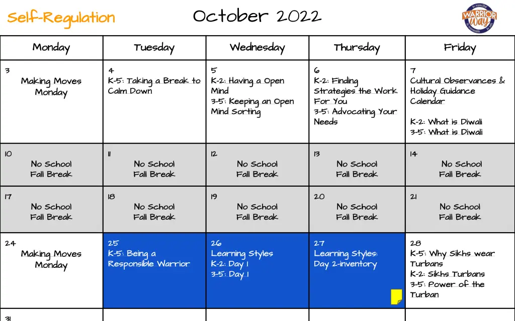 october 2022