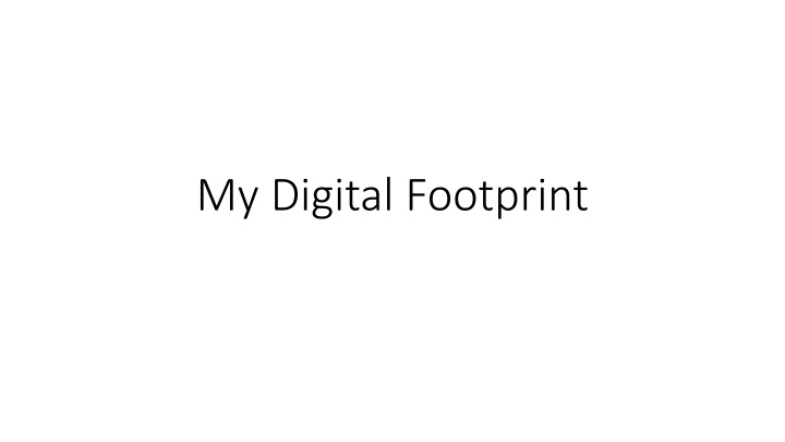 my digital footprint