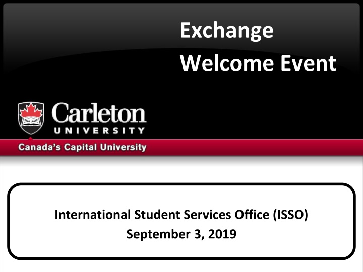 exchange welcome event