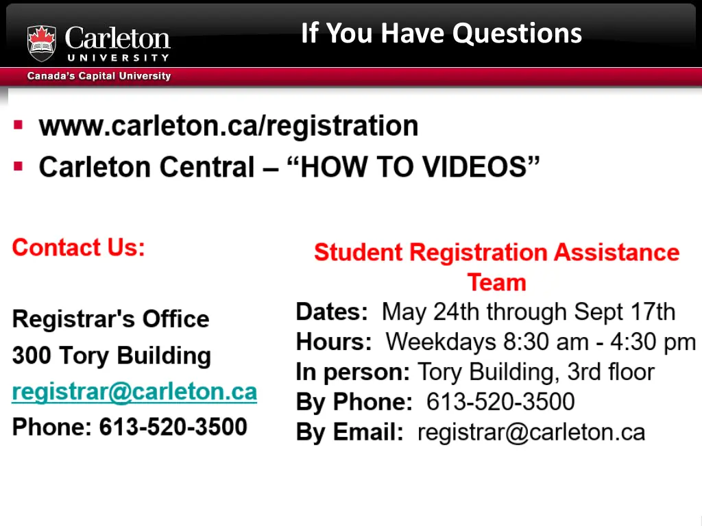 if you have questions