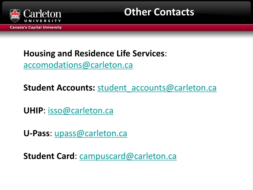 other contacts