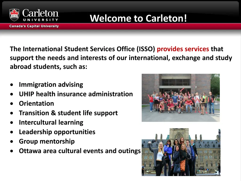 welcome to carleton
