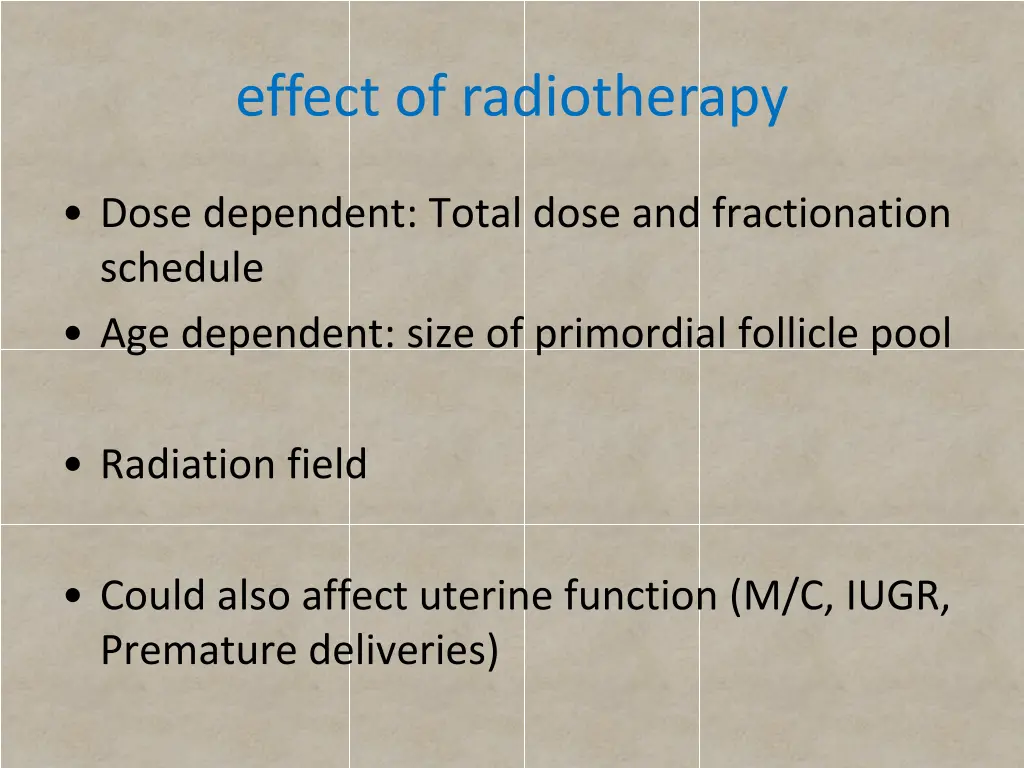 effect of radiotherapy 1