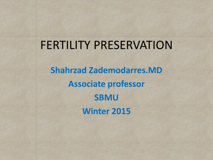 fertility preservation