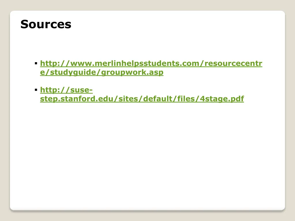 sources