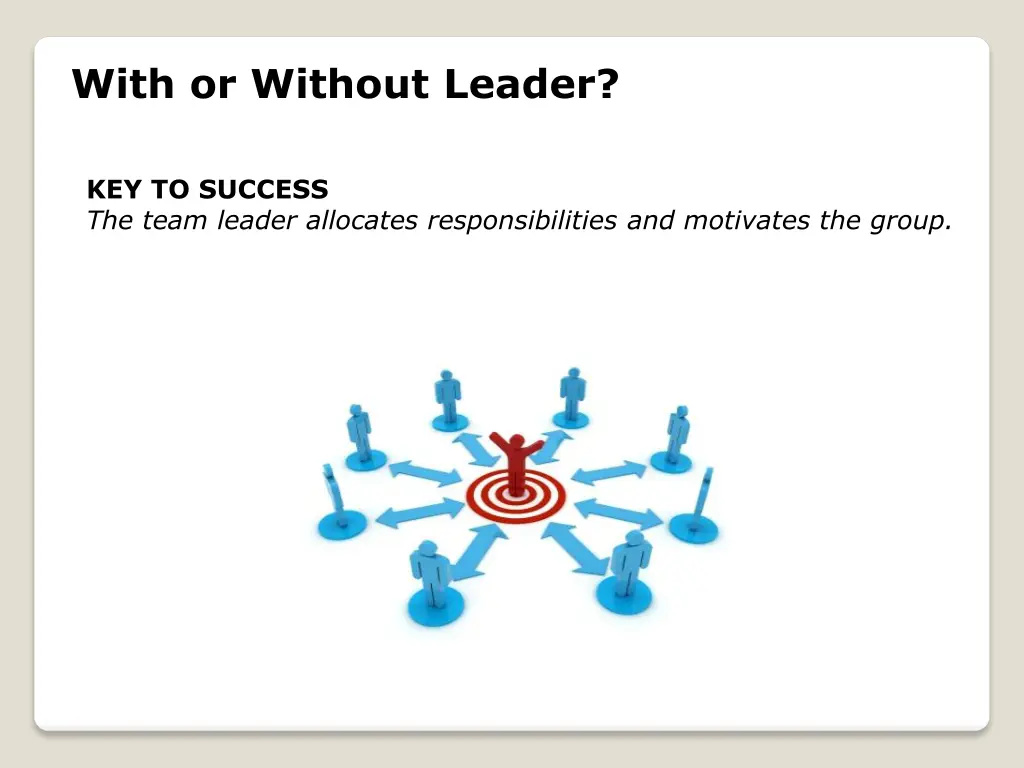 with or without leader