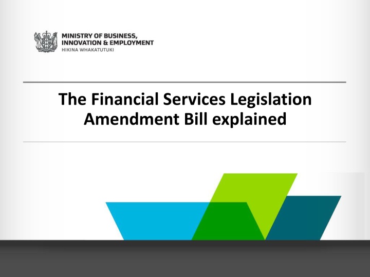 the financial services legislation amendment bill