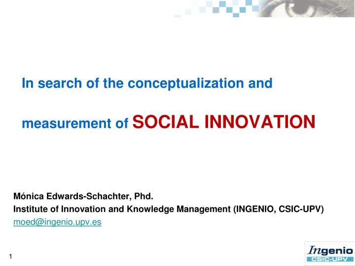 in search of the conceptualization and