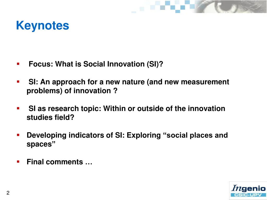 keynotes
