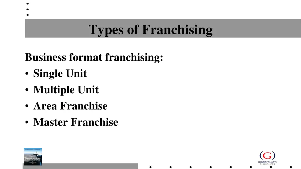 types of franchising