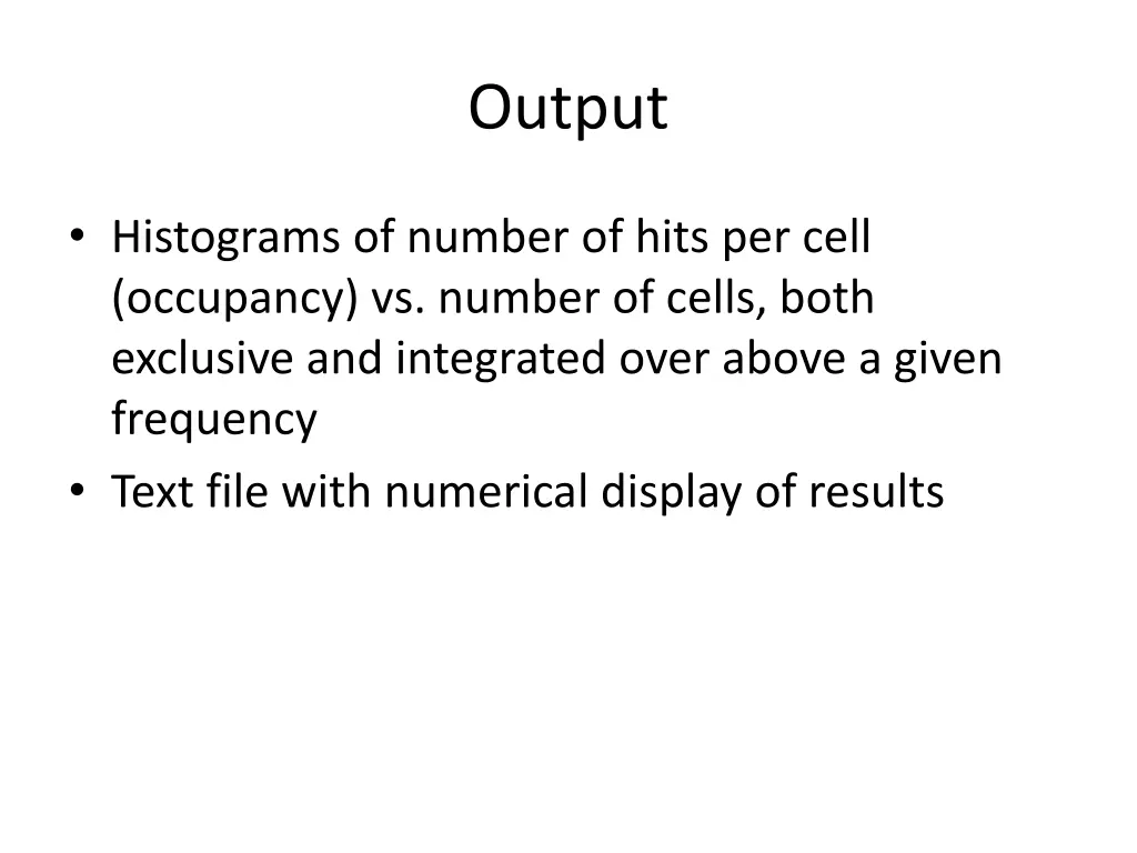 output