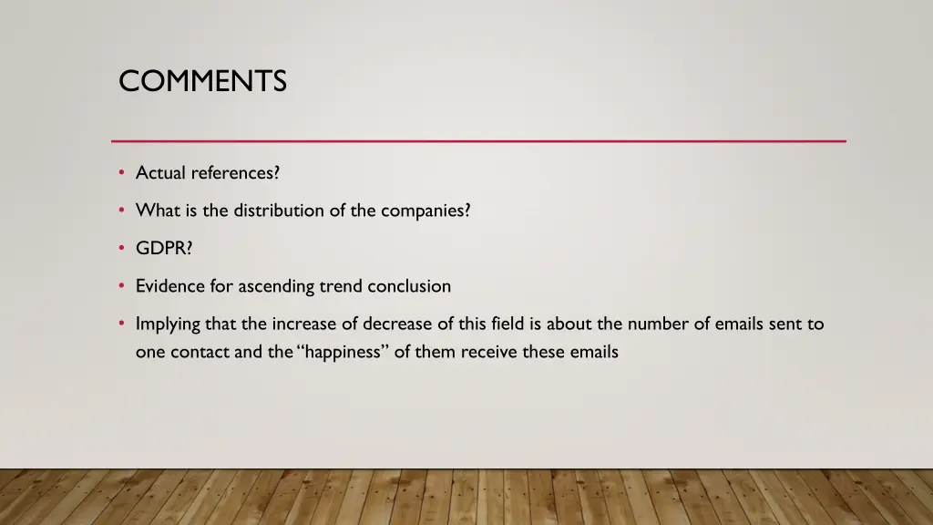 comments