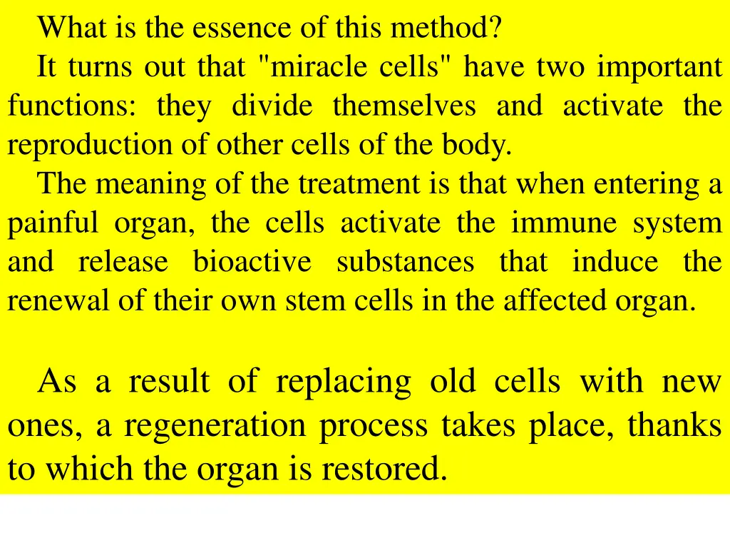 what is the essence of this method it turns