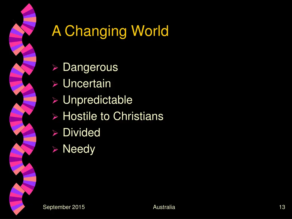 a changing world