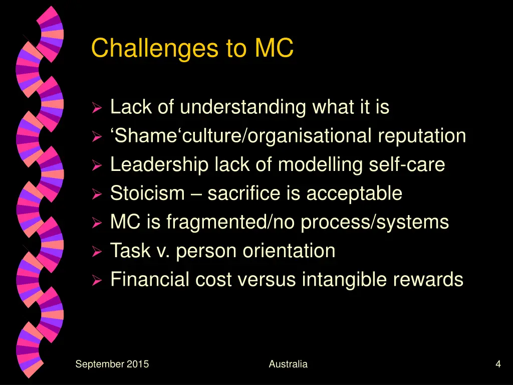 challenges to mc
